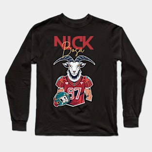 nick bosa the goat Long Sleeve T-Shirt